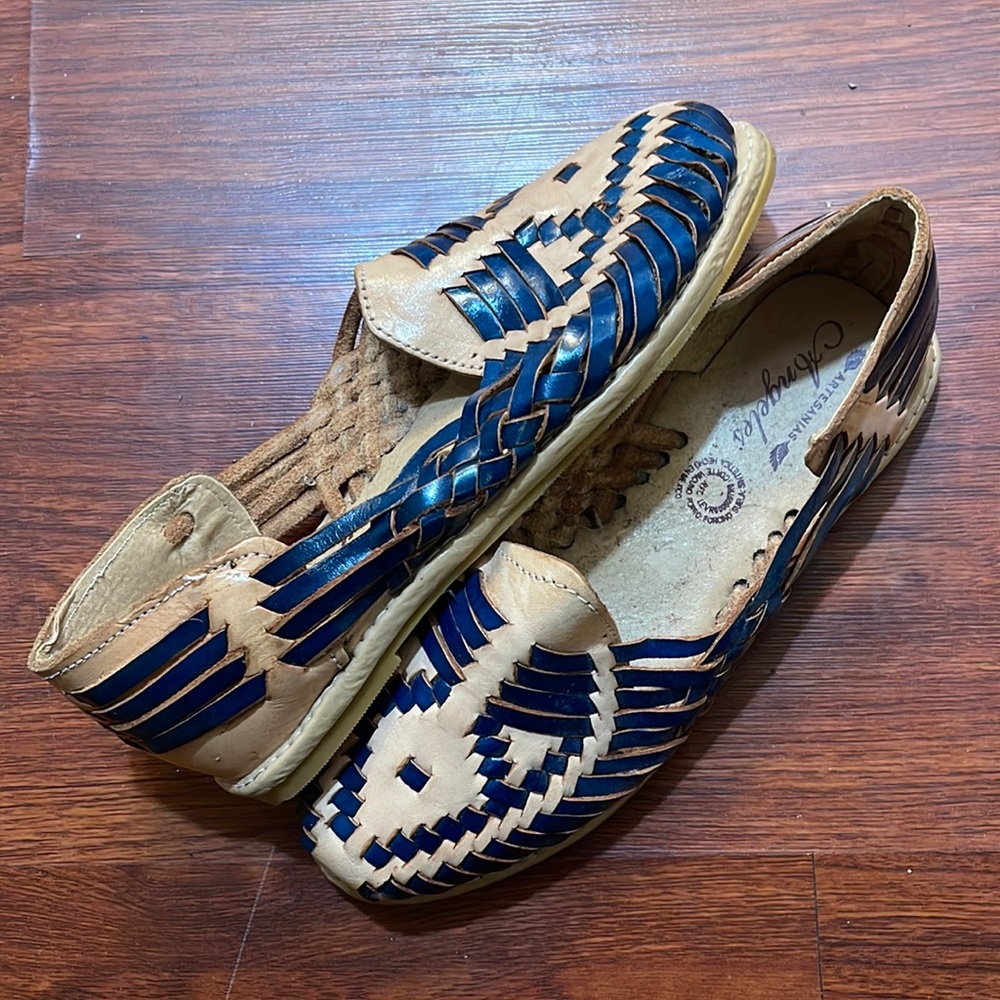 Leather huaraches from Mexico